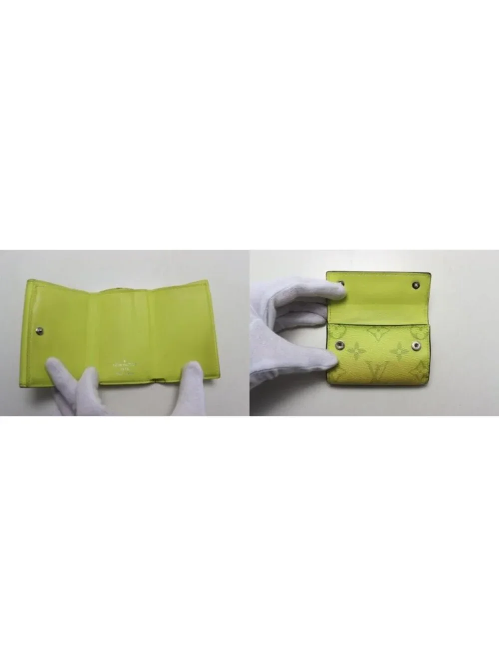 Louis Vuitton Taigarama Discovery Compact Leather Trifold Wallet